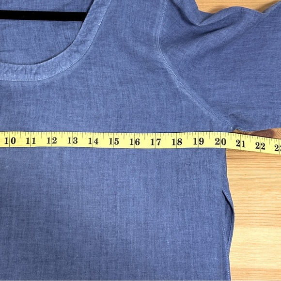 Elemente Clemente | 100% Linen 3/4 Sleeve Tunic Top - Picture 6 of 7